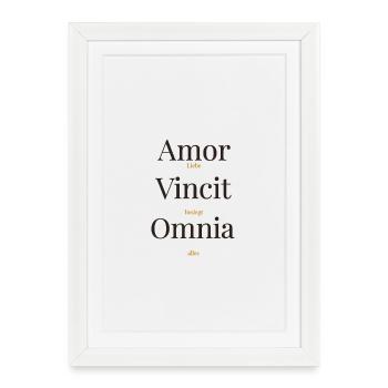 Amor - Framed poster (27 × 37 cm) - white - Front