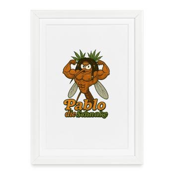 Rastaman Pablo - Framed poster (27 × 37 cm) - white - Front