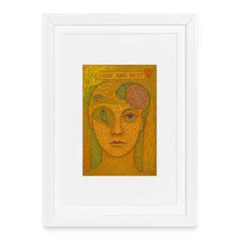 Love and Rest Artistic Portrait - Framed poster (27 × 37 cm) - white - Front