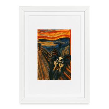 Le cri papillon Jesko - Affiche encadrée (27 × 37 cm) - blanc - Devant