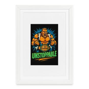 Conception imparable de la lutte des champions - Affiche encadrée (27 × 37 cm) - blanc - Devant