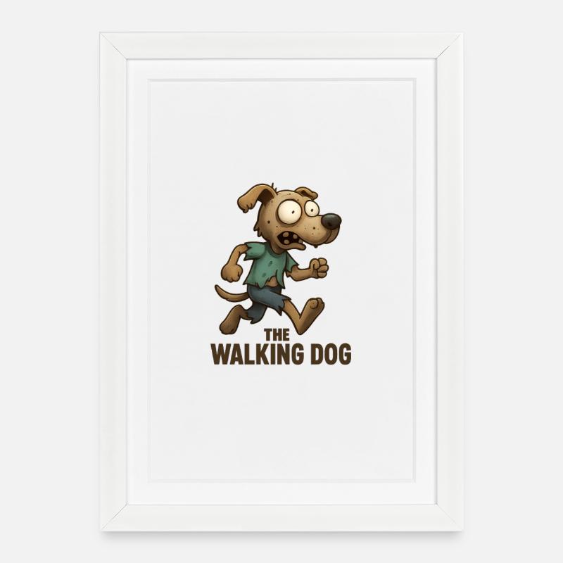 The Walking Dog Desperate Run - Framed poster (27 × 37 cm) - white