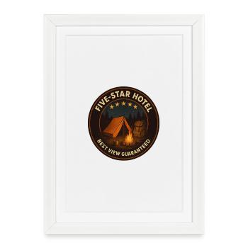 Five star hotel - Framed poster (27 × 37 cm) - white - Front