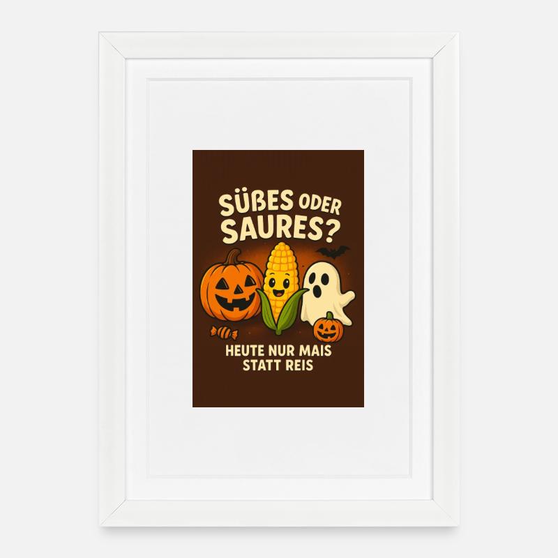 Trick or Treat Halloween Fun - Framed poster (27 × 37 cm) - white