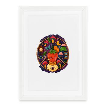 Strawberry Haze - Affiche encadrée (27 × 37 cm) - blanc - Devant