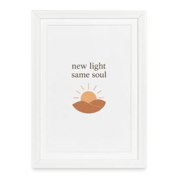 New light same soul - Framed poster (27 × 37 cm) - white - Front