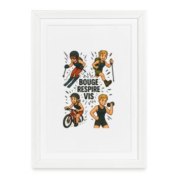 Spécial Sportifs - Affiche encadrée (27 × 37 cm) - blanc - Devant