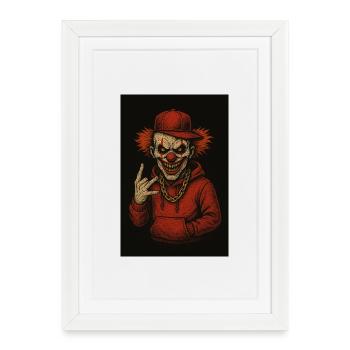 Hip-Hop Madness - Framed poster (27 × 37 cm) - white - Front