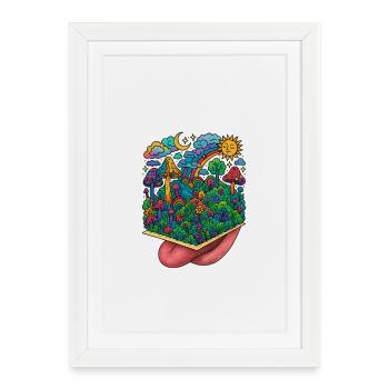 Acid Trip - Framed poster (27 × 37 cm) - white - Front