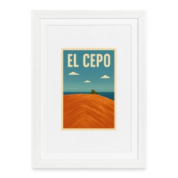Côte d’El Cepo La Gomera - Affiche encadrée (27 × 37 cm) - blanc - Devant