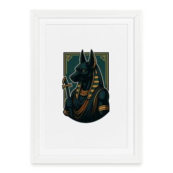 Anubis - Affiche encadrée (27 × 37 cm) - blanc - Devant
