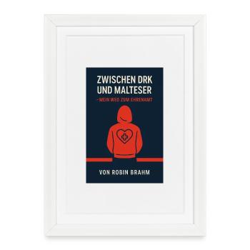 Ehrenamt Lebt - Gerahmtes Poster (27 × 37 cm) - Weiß - Vorne