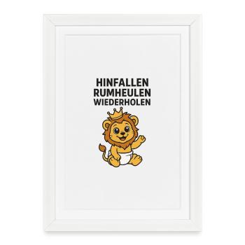 crying around - Framed poster (27 × 37 cm) - white - Front