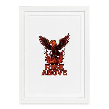 Rise Above – Power and Glory - Framed poster (27 × 37 cm) - white - Front