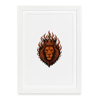 King of Fire – Royal Power - Framed poster (27 × 37 cm) - white - Front
