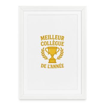 Meilleur Collège de l'année Trophée - Affiche encadrée (27 × 37 cm) - blanc - Devant