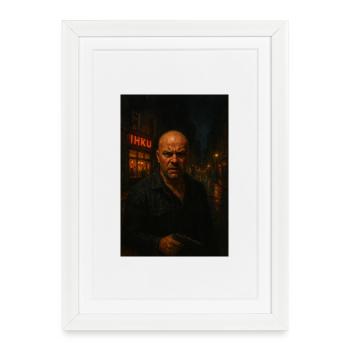 Timo de la Nuit - Affiche encadrée (27 × 37 cm) - blanc - Devant