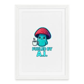 KOWAI Mushroom Coffee Boost - Framed poster (27 × 37 cm) - white - Front