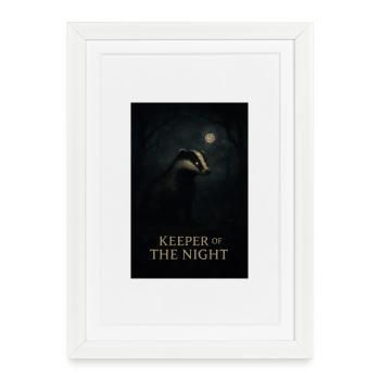 Guardian of the Night - Framed poster (27 × 37 cm) - white - Front