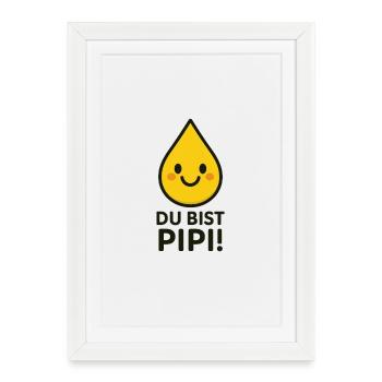 Yellow Drop - Affiche encadrée (27 × 37 cm) - blanc - Devant