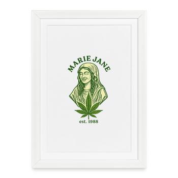 Marie Jane 1988 - Affiche encadrée (27 × 37 cm) - blanc - Devant