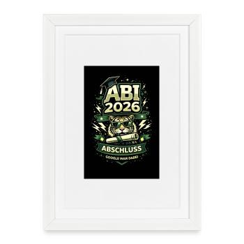 ABI 2026 – Google était là - Affiche encadrée (27 × 37 cm) - blanc - Devant
