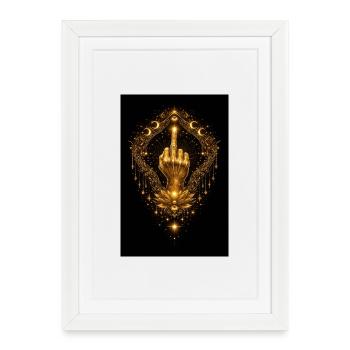 Majeur d’Or - Défiance d’Or - Affiche encadrée (27 × 37 cm) - blanc - Devant