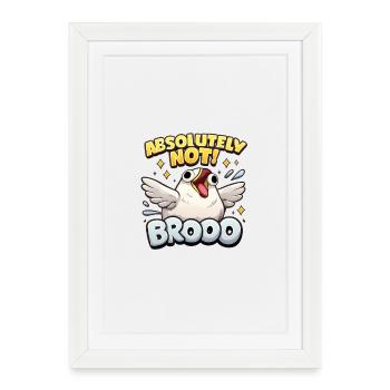 White Bird Meme - Framed poster (27 × 37 cm) - white - Front