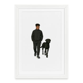 Matt - Affiche encadrée (27 × 37 cm) - blanc - Devant