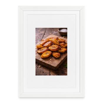 Plantains frits (Dodo) - Affiche encadrée (27 × 37 cm) - blanc - Devant