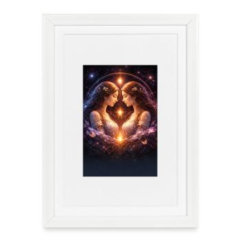 twin - Framed poster (27 × 37 cm) - white - Front
