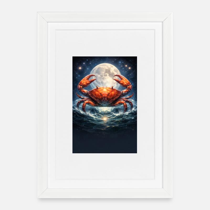 Cancer - Affiche encadrée (27 × 37 cm) - blanc