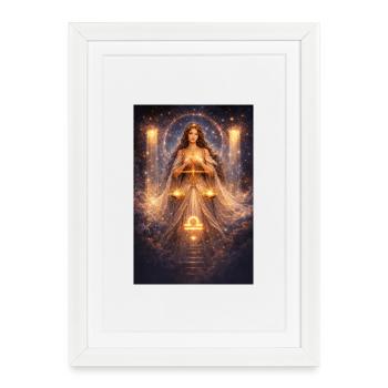 Balance - Affiche encadrée (27 × 37 cm) - blanc - Devant