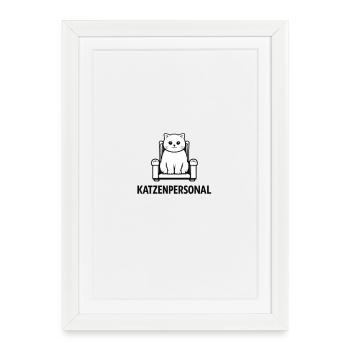 Official Cat Staff - Framed poster (27 × 37 cm) - white - Front