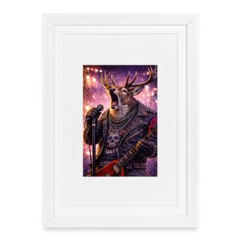 RockyZoo6 - Framed poster (27 × 37 cm) - white - Front