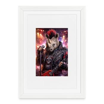 RockyZoo17 - Framed poster (27 × 37 cm) - white - Front
