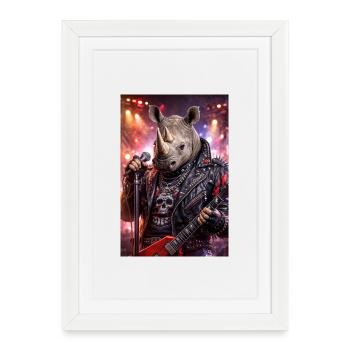 RockyZoo14 - Framed poster (27 × 37 cm) - white - Front