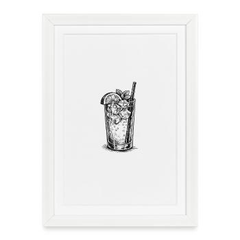Mojito - Affiche encadrée (27 × 37 cm) - blanc - Devant