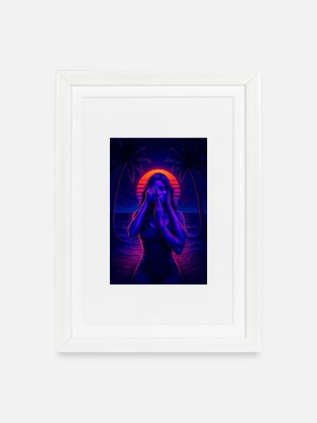 RockyZoo21 - Framed poster (27 × 37 cm) - white