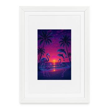 RockyZoo23 - Framed poster (27 × 37 cm) - white - Front