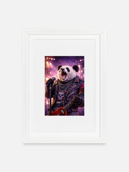 RockyZoo35 - Framed poster (27 × 37 cm) - white