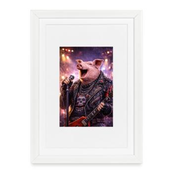 RockyZoo45 - Framed poster (27 × 37 cm) - white - Front