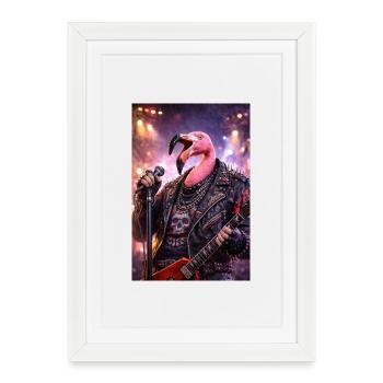 RockyZoo47 - Framed poster (27 × 37 cm) - white - Front