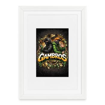 Conception urbaine de Gambros. - Affiche encadrée (27 × 37 cm) - blanc - Devant