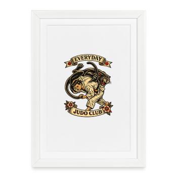 Everyday Judo Club - Framed poster (27 × 37 cm) - white - Front