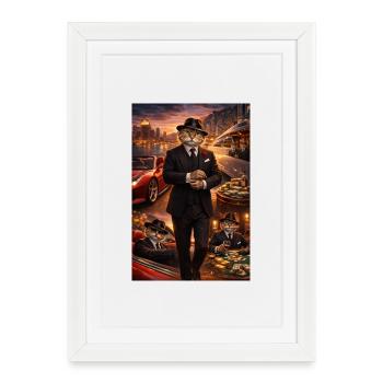 Hangover in the Tuxedo Billionaires Club - Framed poster (27 × 37 cm) - white - Front