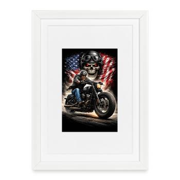 Freedom spirit - Affiche encadrée (27 × 37 cm) - blanc - Devant