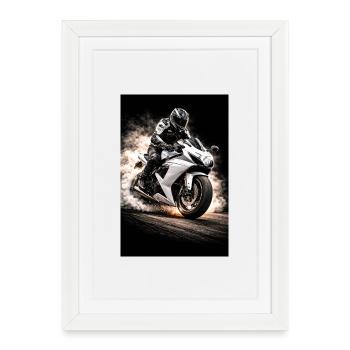 Smoke Engine  - Affiche encadrée (27 × 37 cm) - blanc - Devant