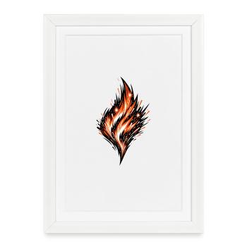 Soudeur Sparks Metal Industry Work Pride - Affiche encadrée (27 × 37 cm) - blanc - Devant