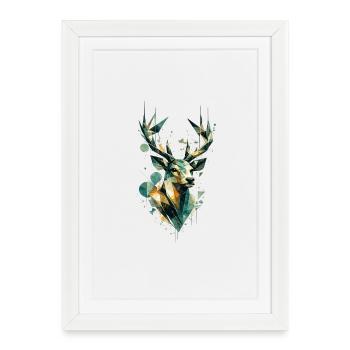 Wild Geometry - Framed poster (27 × 37 cm) - white - Front